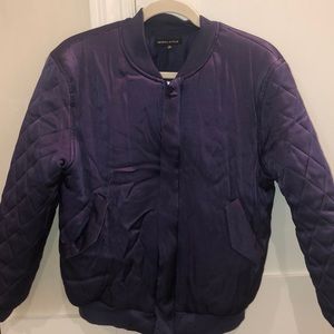 Kendall & Kylie Purple Bomber Jacket size small